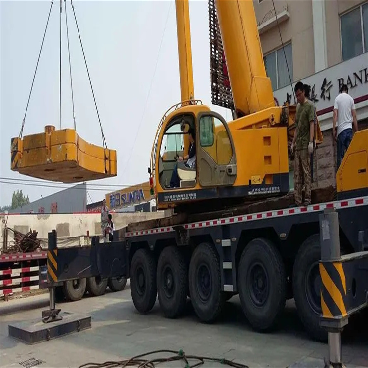 京山当地吊车出租|机器吊装|75吨|工厂搬迁服务